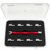 Ключ спицной универсальный мото ProSeries / 10 насадок / 5.0 - 6.8 mm / RM Ключ спицной универсальный мото ProSeries / 10 насадок / 5.0 - 6.8 mm / RM