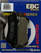 Колодки тормозные для скутера SFA281 EBC Колодки тормозные для скутера SFA281 EBC