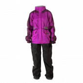 Дождевик MadBull PRO раздельный женский / куртка + брюки / черный - фиолетовый