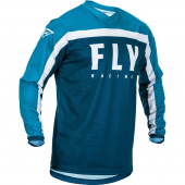 Джерси FLY RACING F-16 синяя/голубая/белая (2020)