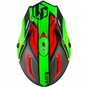 Козырек для шлема JUST1 J38 BLADE красный/зеленый/черный