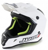 Шлем (кроссовый) JUST1 J38 SOLID белый глянцевый  