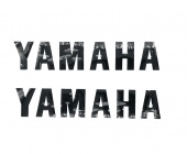 Наклейка буквы YAMAHA (19 x 5см/2шт/черные)