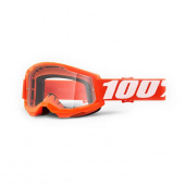 Очки для мотокросса 100% Strata 2 Goggle Orange / Clear Lens