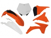 Комплект пластика R-TECH KTM SX125-250 2012, SXF250-450 11-12 (R-KITKTM-OEM-509) оранж/белый/черный
