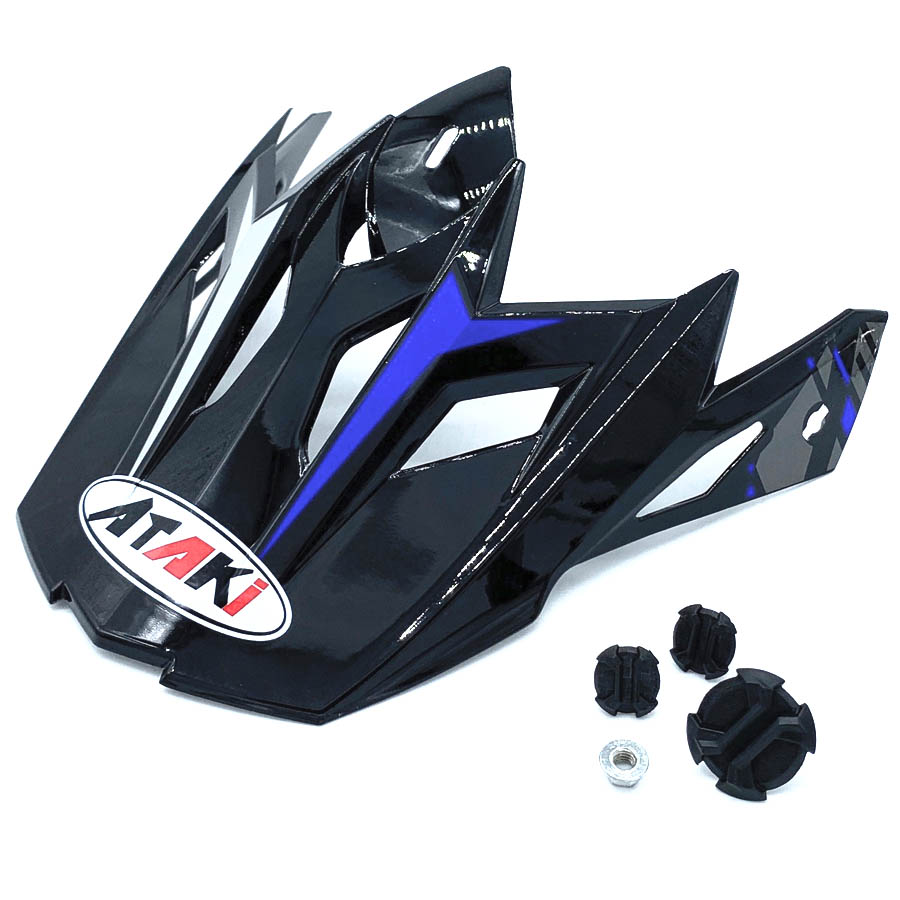Козырек для шлема ATAKI MX801Strike синий/черный глянцевый