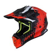 Шлем (кроссовый) JUST1 J38 MASK Hi-Vis оранжевый/серый/черный матовый (2021) 