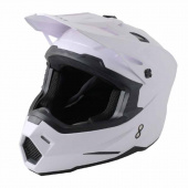Шлем (кроссовый) Ataki JK801 Solid белый глянцевый 