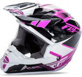 Шлем (кросcовый) FLY RACING KINETIC IMPULSЕ L розовый/черный/белый глянцевый (2015)
