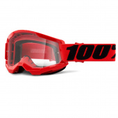 Очки для мотокросса 100% Strata 2 Goggle Red / Clear Lens