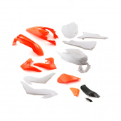 Комплект пластика KAYO K6 / ZUUM CBS300 / оранжевый / белый