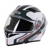 Шлем (модуляр) Ataki JK902 Shape / белый / серый / глянцевый