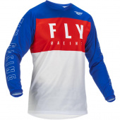 Джерси FLY RACING F-16 красная/белая/синяя (2022)   