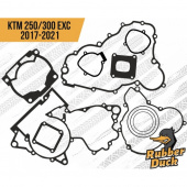 Прокладки К-Т полный KTM SX250 EXC250 300 TC TE TX 2017-2021 с кольцами под головку / RUBBER DUCK