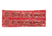 Наклейка буквы SUZUKI (20 x 6см/2шт/красные)