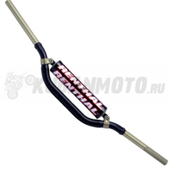Руль RENTHAL TWINWALL MX/Enduro алюминевый 921-01-BK (816 x 85 мм) черный / 28 мм