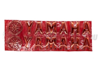 Наклейка буквы (mod:YAMAHA 20 x 6см/2 шт/красные) 