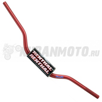 Руль RENTHAL FATBAR MX/Enduro алюминевый  (805 x 97 мм) красный