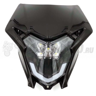 Фара в сборе Honda CRF / CR-Z 300 / BSE /  LED Extreme / черная / УЦЕНКА