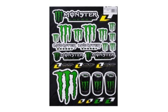 Наклейка лист 30 х 45 см №8 МОNSTER