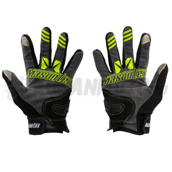 Перчатки Masontex M30 Carbon черный / желтый