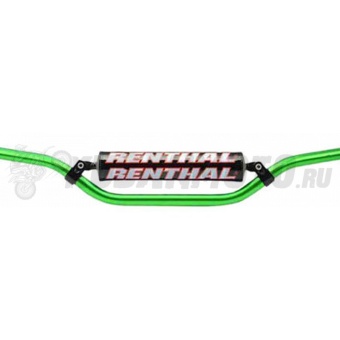Руль RENTHAL 7/8 MX/Enduro алюминевый  (802 x 97 мм) зеленый