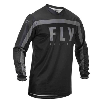 Джерси FLY RACING F-16 M черная/серая  (2020)