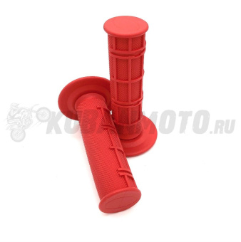 Грипсы (ручки руля) SM-PARTS MX1/2 Waffle красные