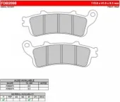 Колодки тормозные FA261 FERODO FDB2098P