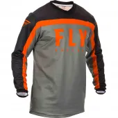 Джерси FLY RACING F-16 (детская) серая/черная/оранжевая (2020) 
