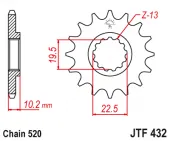 Звезда ведущая JTF  432.14 Pro-X  SUZUKI RM-250 82-12,DR-Z400 00-17, 14T 