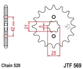 Звезда ведущая JTF  569.13 JT / KDX200