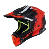 Шлем (кроссовый) JUST1 J38 MASK Hi-Vis оранжевый/серый/черный матовый (2021) 